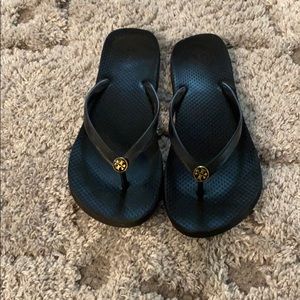 Tory Burch Flip Flops Black Sz. 8